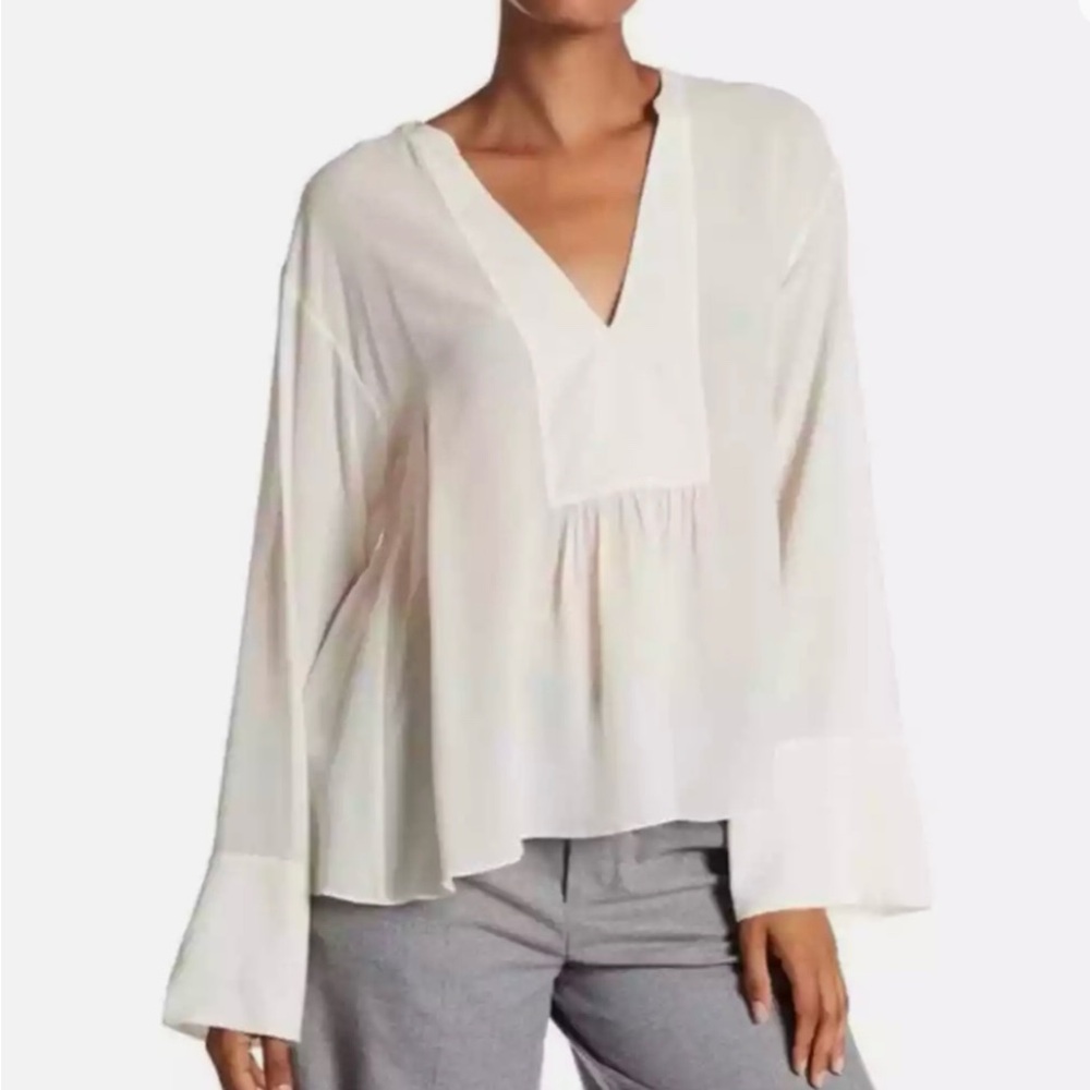 Theory Matara silk blouse size medium